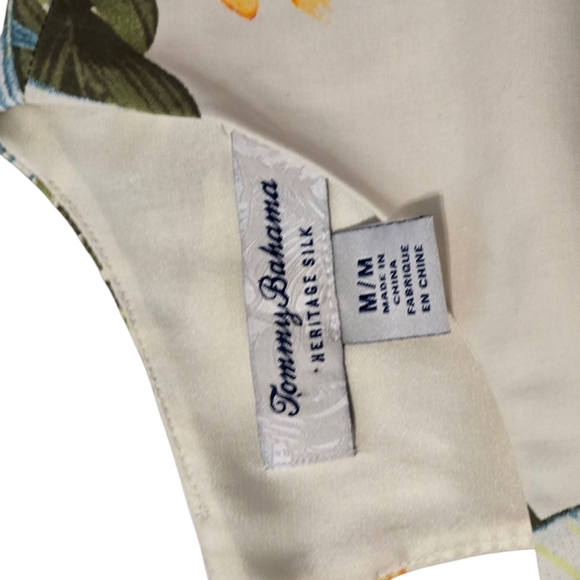 Tommy Bahama Silk Shift Dress Tropical Print Madeira Blooms Sleeveless Size M - Picture 6 of 6
